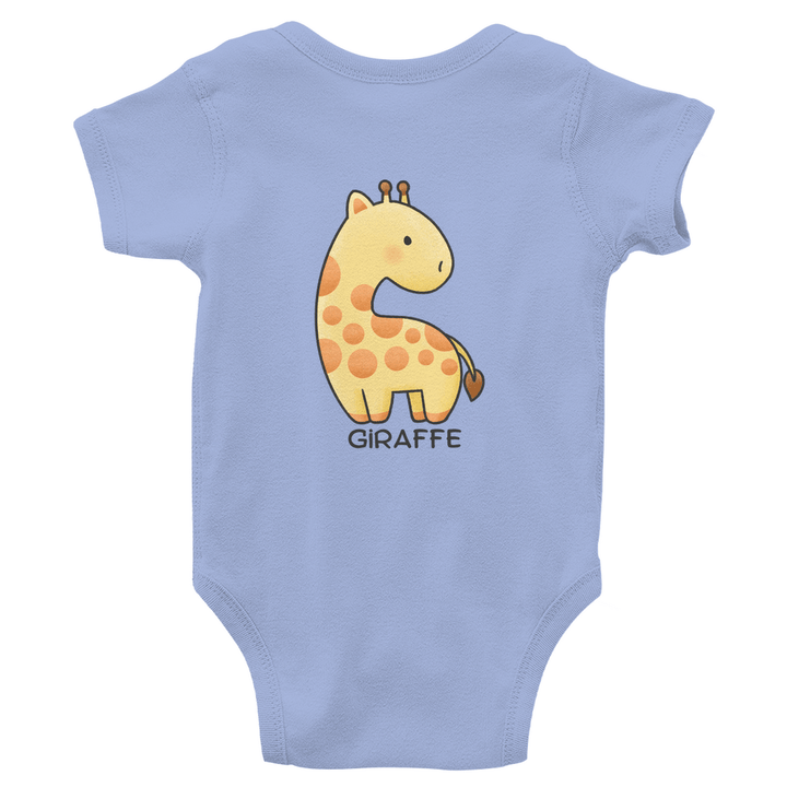 Giraffenfreund - Bio Baby - Body mit Rückendruck - Textilzauber