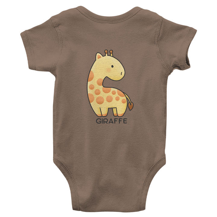 Giraffenfreund - Bio Baby - Body mit Rückendruck - Textilzauber