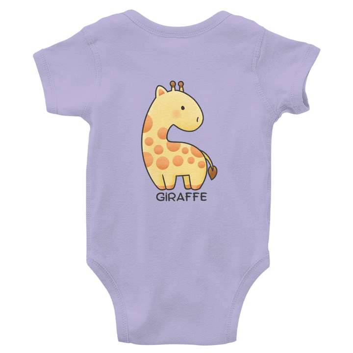 Giraffenfreund - Bio Baby - Body mit Rückendruck - Textilzauber