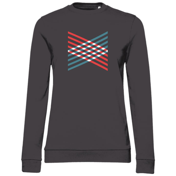 Gitterkreuz - Damen Sweatshirt - Textilzauber