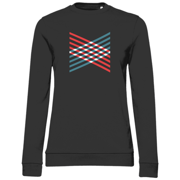 Gitterkreuz - Damen Sweatshirt - Textilzauber