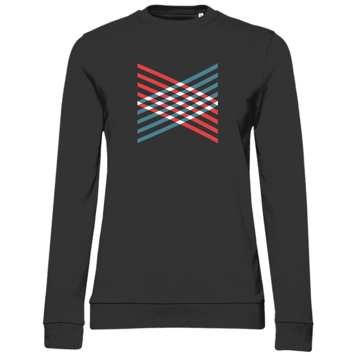 Gitterkreuz - Damen Sweatshirt - Textilzauber