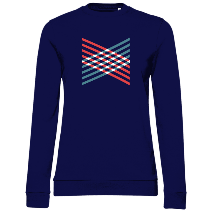 Gitterkreuz - Damen Sweatshirt - Textilzauber