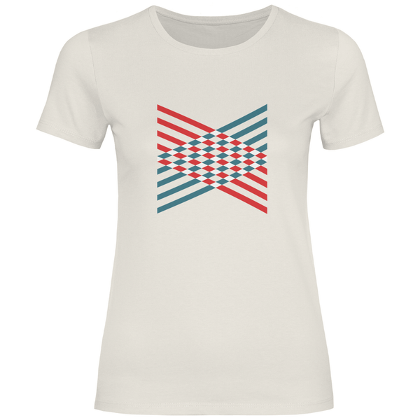 Gitterkreuz - Damen T - Shirt - Textilzauber