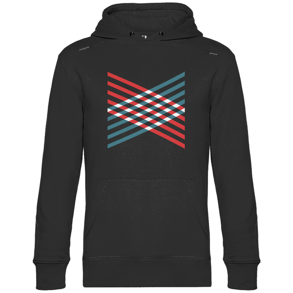 Gitterkreuz - Herren Hoodie - Textilzauber