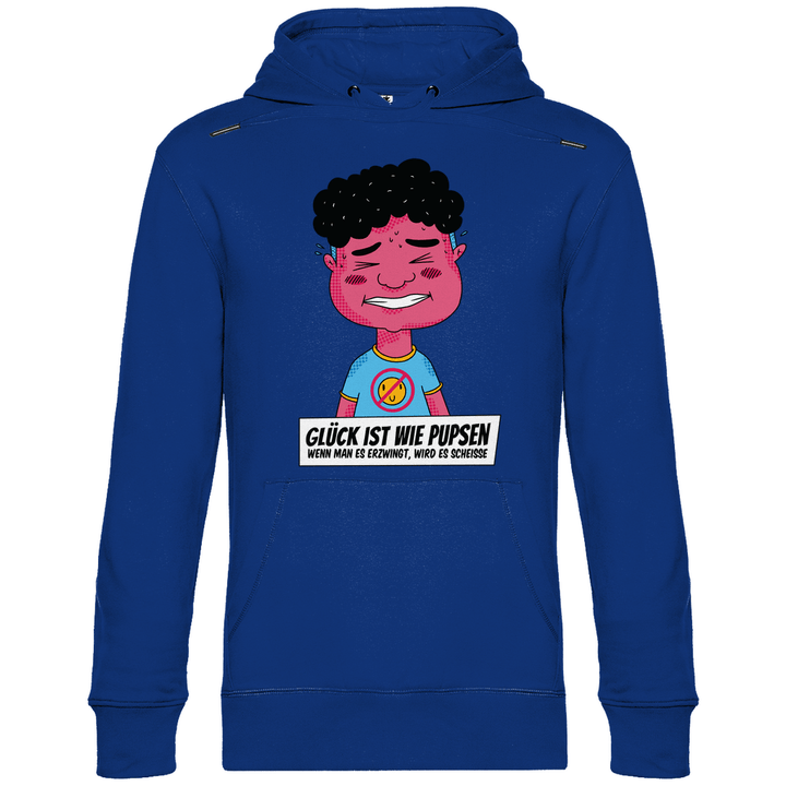 Glück ist wie Pupsen - Herren Hoodie - Textilzauber