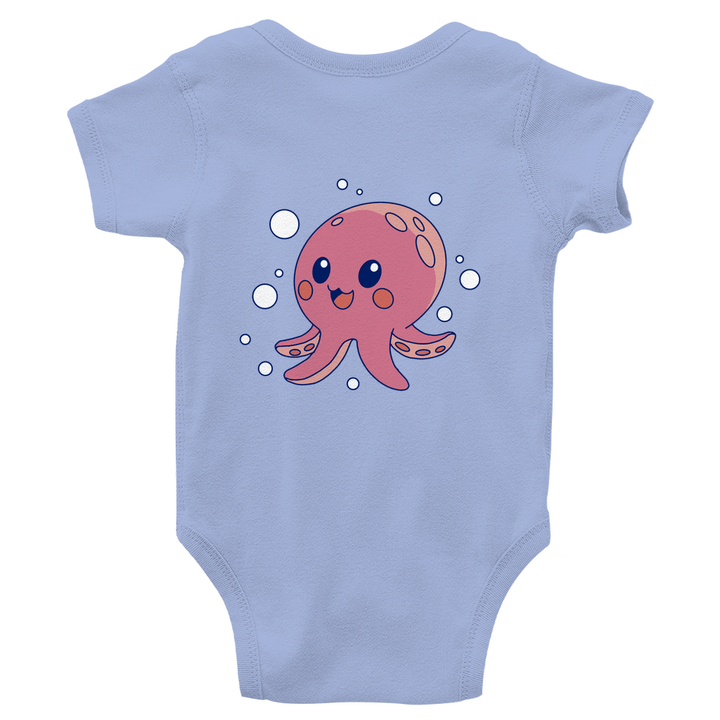 Glücklicher Oktopus - Bio Baby - Body mit Rückendruck - Textilzauber