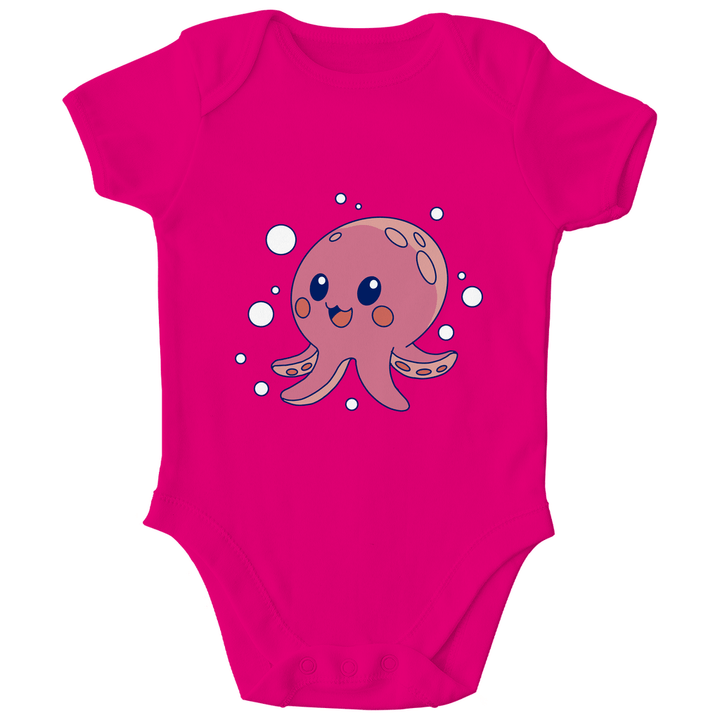 Glücklicher Oktopus - Bio Baby - Body - Textilzauber