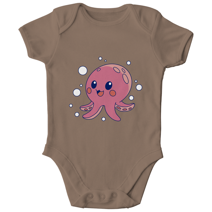 Glücklicher Oktopus - Bio Baby - Body - Textilzauber