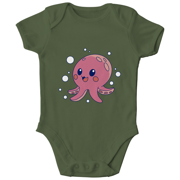Glücklicher Oktopus - Bio Baby - Body - Textilzauber