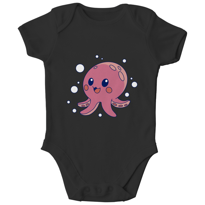 Glücklicher Oktopus - Bio Baby - Body - Textilzauber