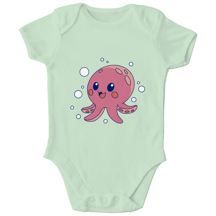 Glücklicher Oktopus - Bio Baby - Body - Textilzauber