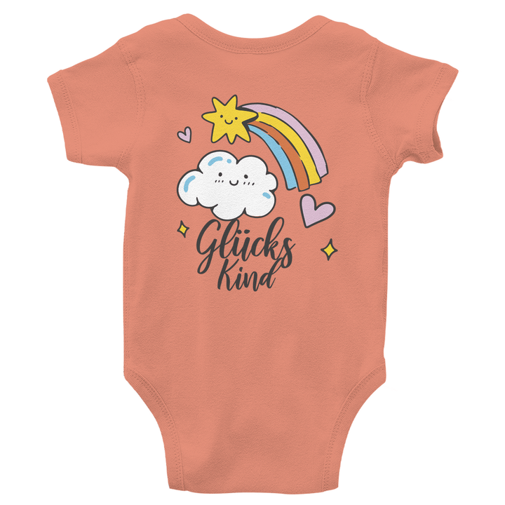 Glückskind - Bio Baby - Body mit Rückendruck - Textilzauber
