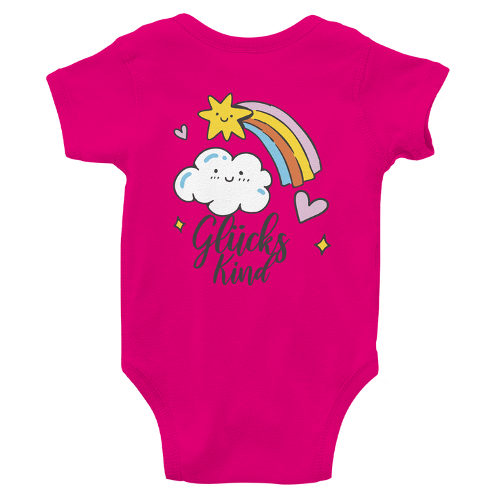 Glückskind - Bio Baby - Body mit Rückendruck - Textilzauber