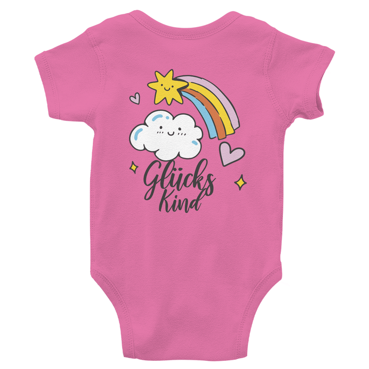 Glückskind - Bio Baby - Body mit Rückendruck - Textilzauber