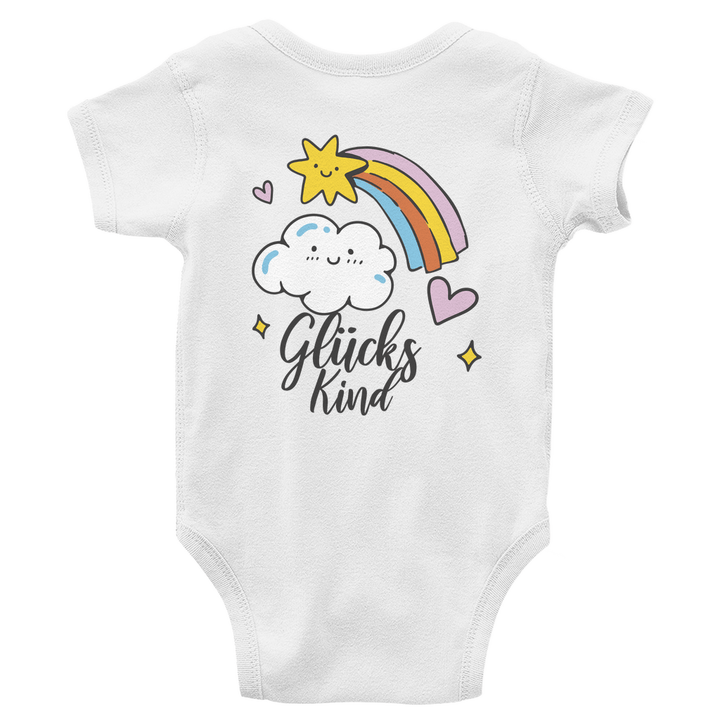 Glückskind - Bio Baby - Body mit Rückendruck - Textilzauber