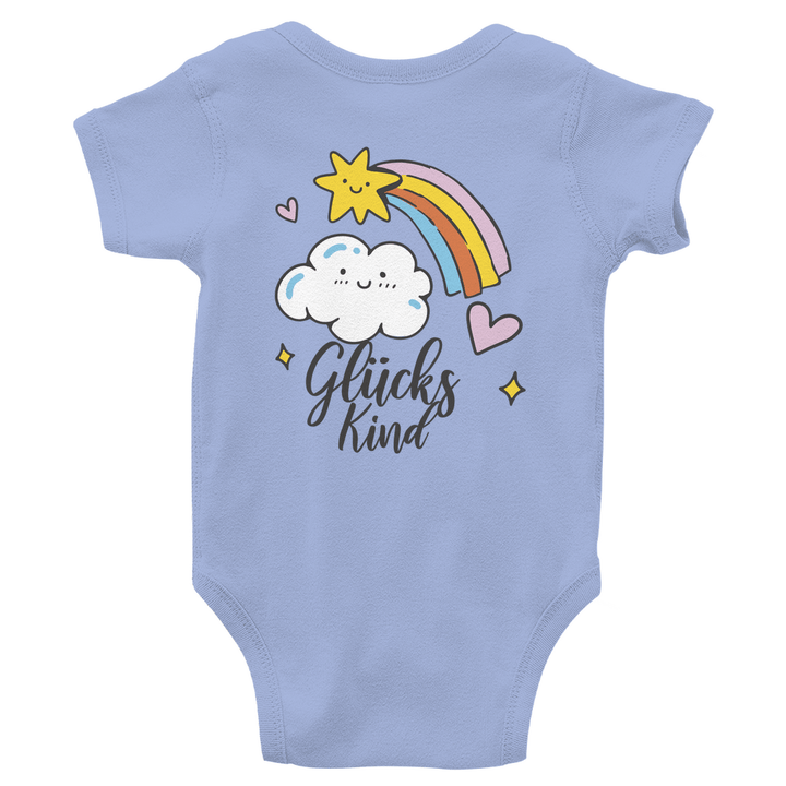 Glückskind - Bio Baby - Body mit Rückendruck - Textilzauber