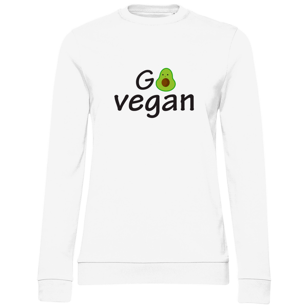Go Vegan - Damen Sweatshirt - Textilzauber