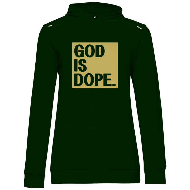 God is Dope - Damen Hoodie - Textilzauber
