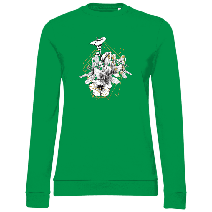 Goldene Lilie - Damen Sweatshirt - Textilzauber