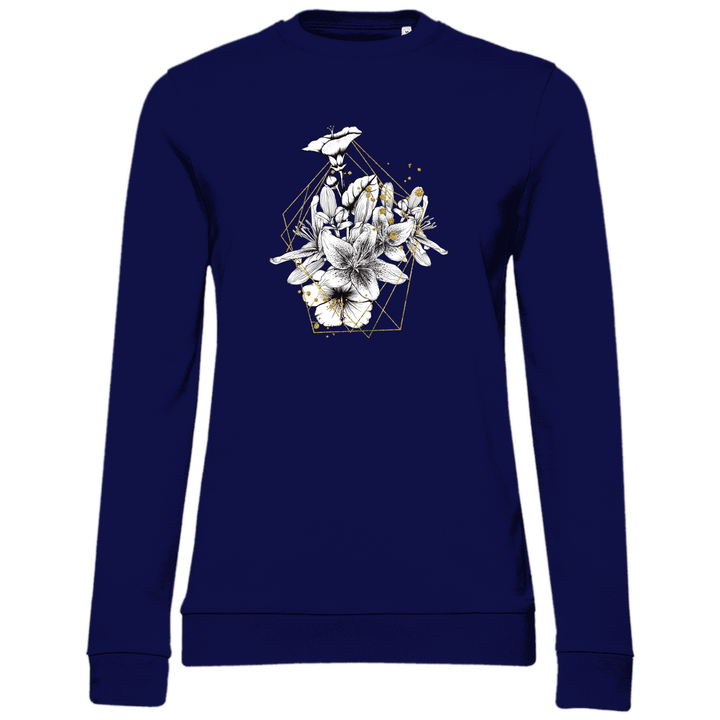 Goldene Lilie - Damen Sweatshirt - Textilzauber
