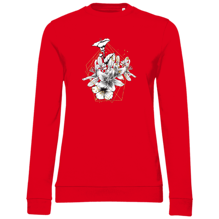 Goldene Lilie - Damen Sweatshirt - Textilzauber