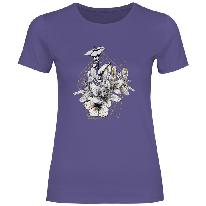 Goldene Lilie - Damen T - Shirt - Textilzauber