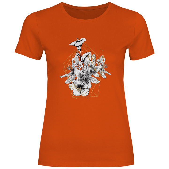 Goldene Lilie - Damen T - Shirt - Textilzauber