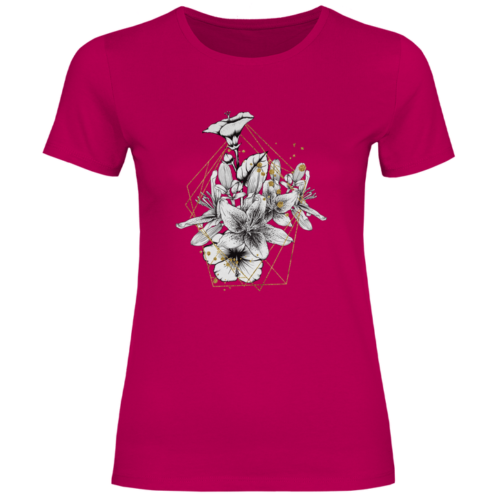 Goldene Lilie - Damen T - Shirt - Textilzauber