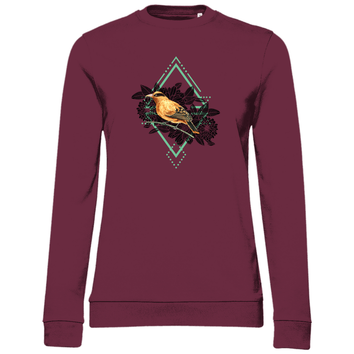 Goldener Vogel - Damen Sweatshirt - Textilzauber