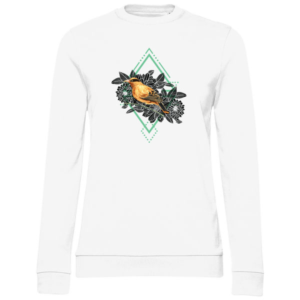 Goldener Vogel - Damen Sweatshirt - Textilzauber