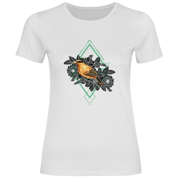 Goldener Vogel - Damen T - Shirt - Textilzauber