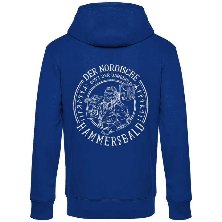 Gott der Ungeduld - Herren Hoodie mit Rückendruck - Textilzauber