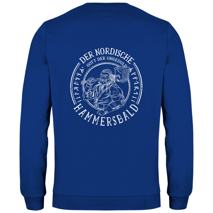 Gott der Ungeduld - Herren Sweatshirt mit Rückendruck - Textilzauber