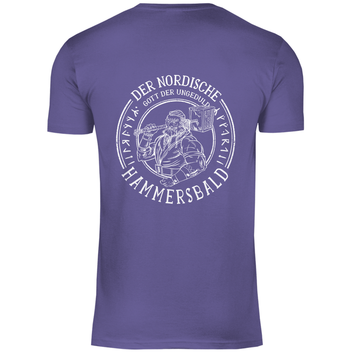 Gott der Ungeduld - Herren T - Shirt mit Rückendruck - Textilzauber