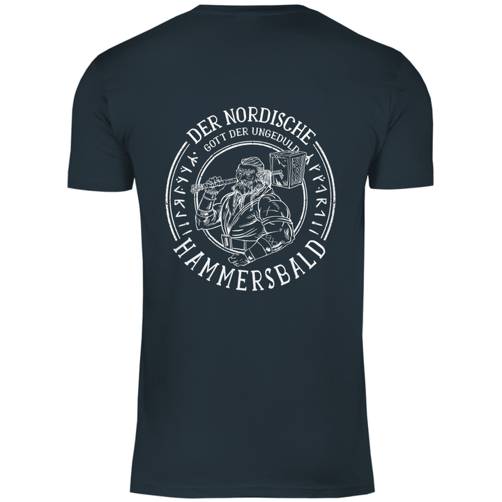 Gott der Ungeduld - Herren T - Shirt mit Rückendruck - Textilzauber
