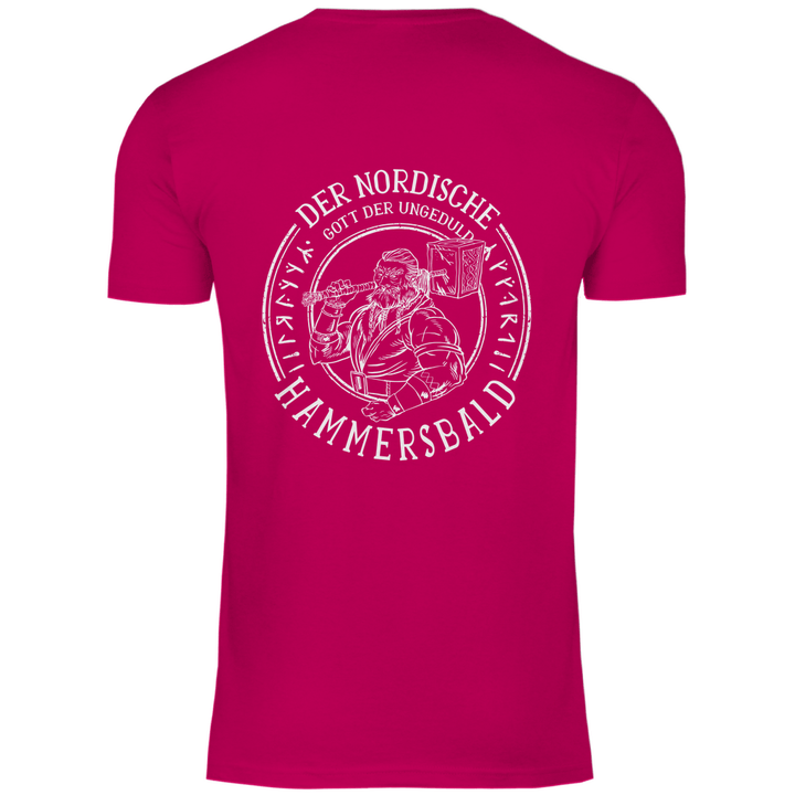 Gott der Ungeduld - Herren T - Shirt mit Rückendruck - Textilzauber