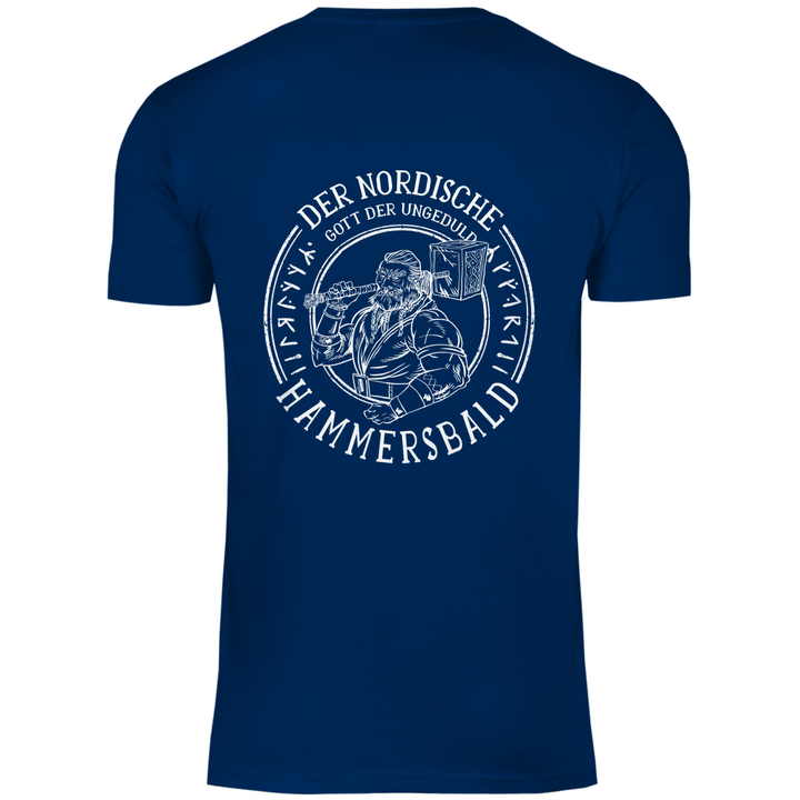 Gott der Ungeduld - Herren T - Shirt mit Rückendruck - Textilzauber