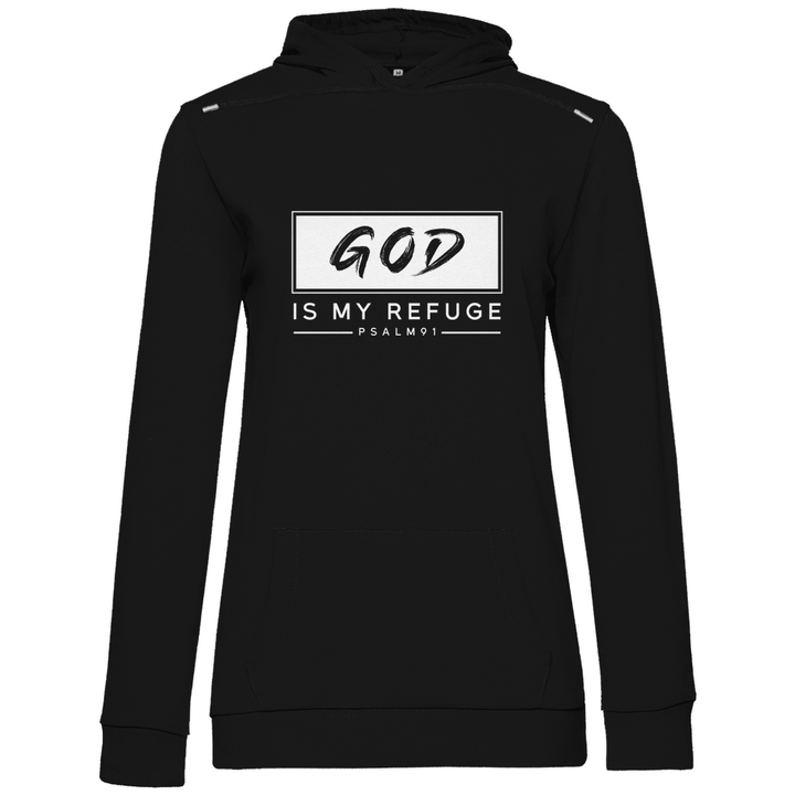 Gott ist meine Zuflucht - Damen Hoodie - Textilzauber