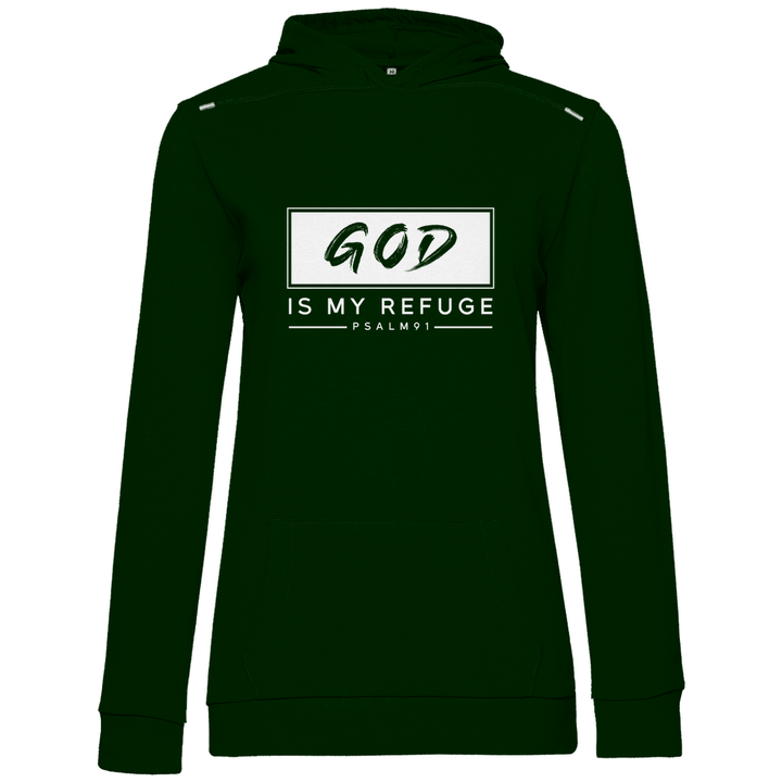 Gott ist meine Zuflucht - Damen Hoodie - Textilzauber