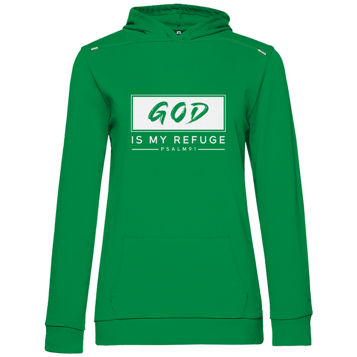 Gott ist meine Zuflucht - Damen Hoodie - Textilzauber