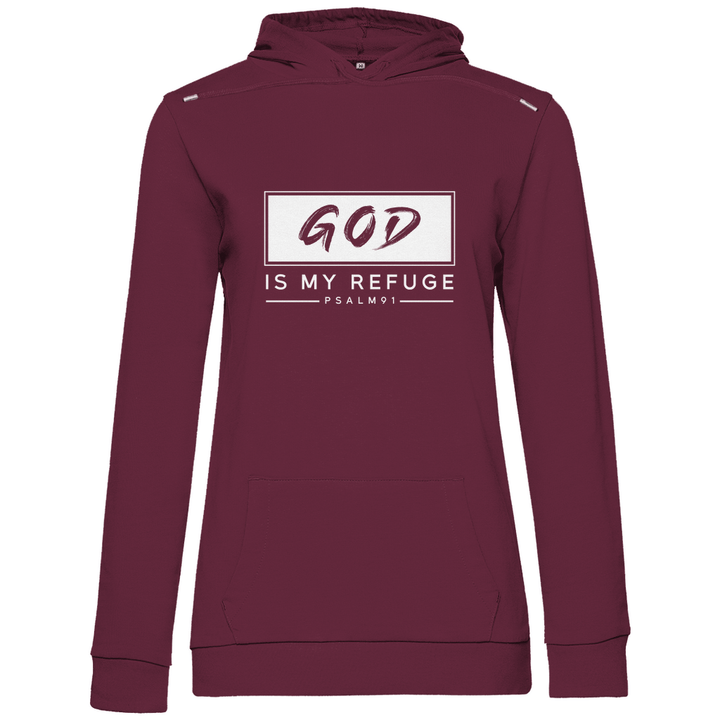 Gott ist meine Zuflucht - Damen Hoodie - Textilzauber