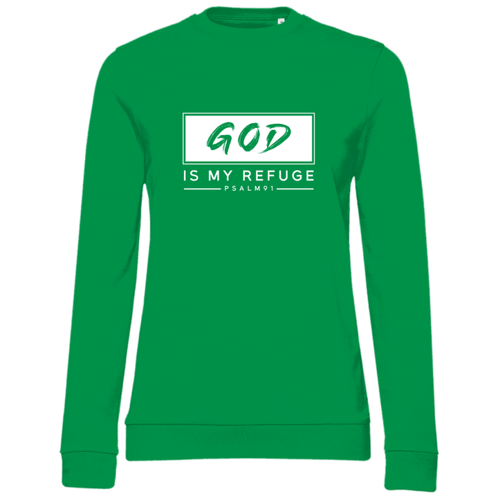 Gott ist meine Zuflucht - Damen Sweatshirt - Textilzauber
