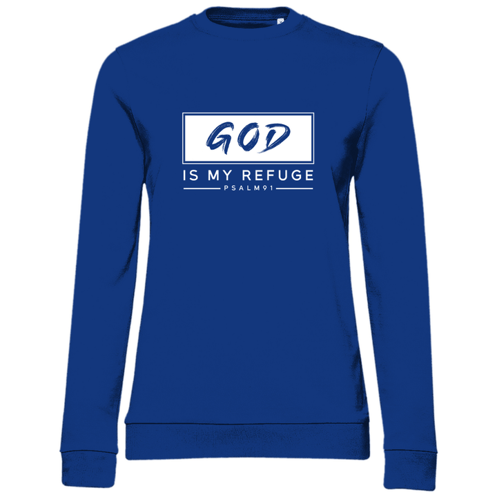 Gott ist meine Zuflucht - Damen Sweatshirt - Textilzauber