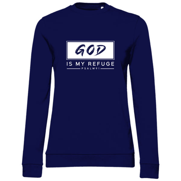 Gott ist meine Zuflucht - Damen Sweatshirt - Textilzauber