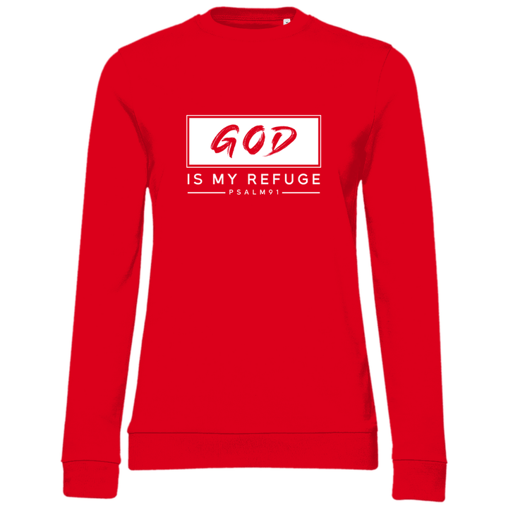 Gott ist meine Zuflucht - Damen Sweatshirt - Textilzauber