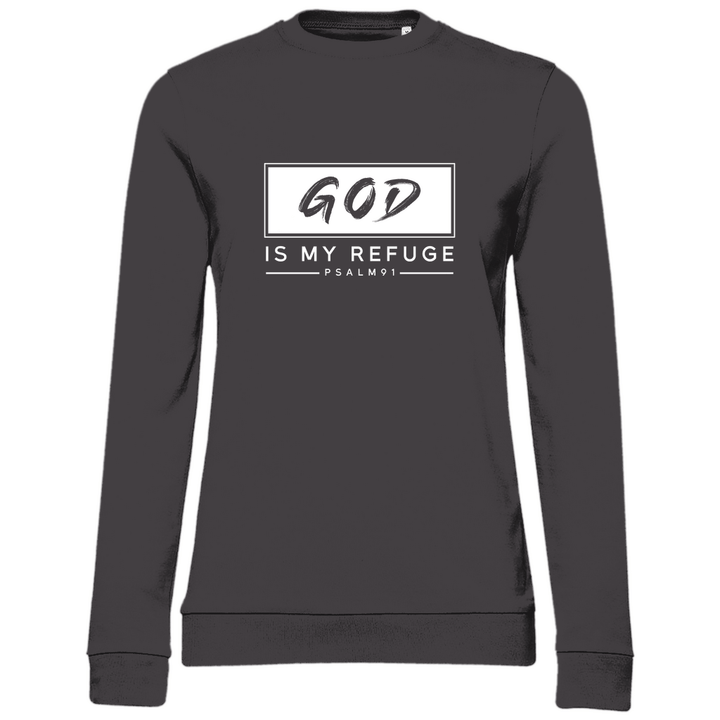 Gott ist meine Zuflucht - Damen Sweatshirt - Textilzauber