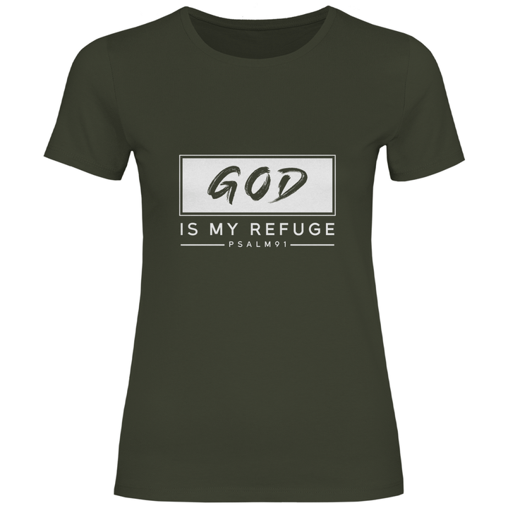 Gott ist meine Zuflucht - Damen T - Shirt - Textilzauber