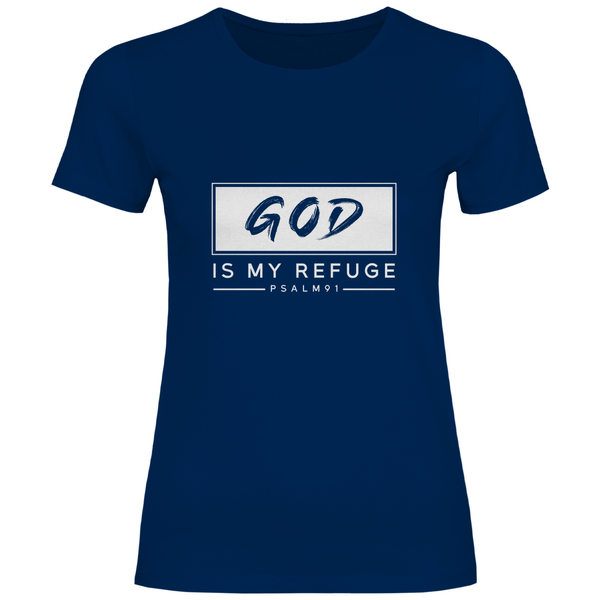 Gott ist meine Zuflucht - Damen T - Shirt - Textilzauber