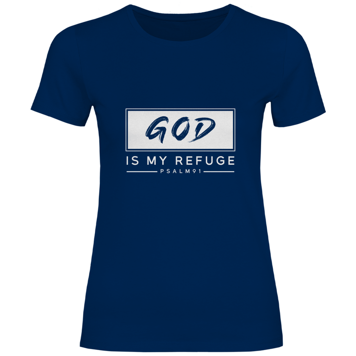Gott ist meine Zuflucht - Damen T - Shirt - Textilzauber
